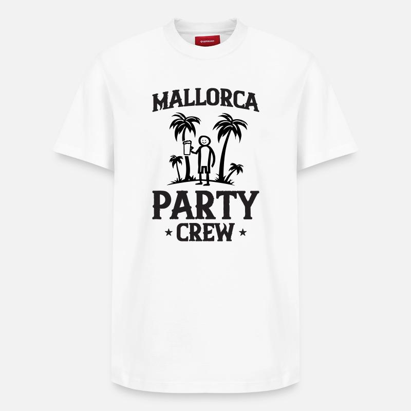 Mallorca Party Crew - T-shirt unisexe décontracté en coton Supima – de SPREAD - blanc