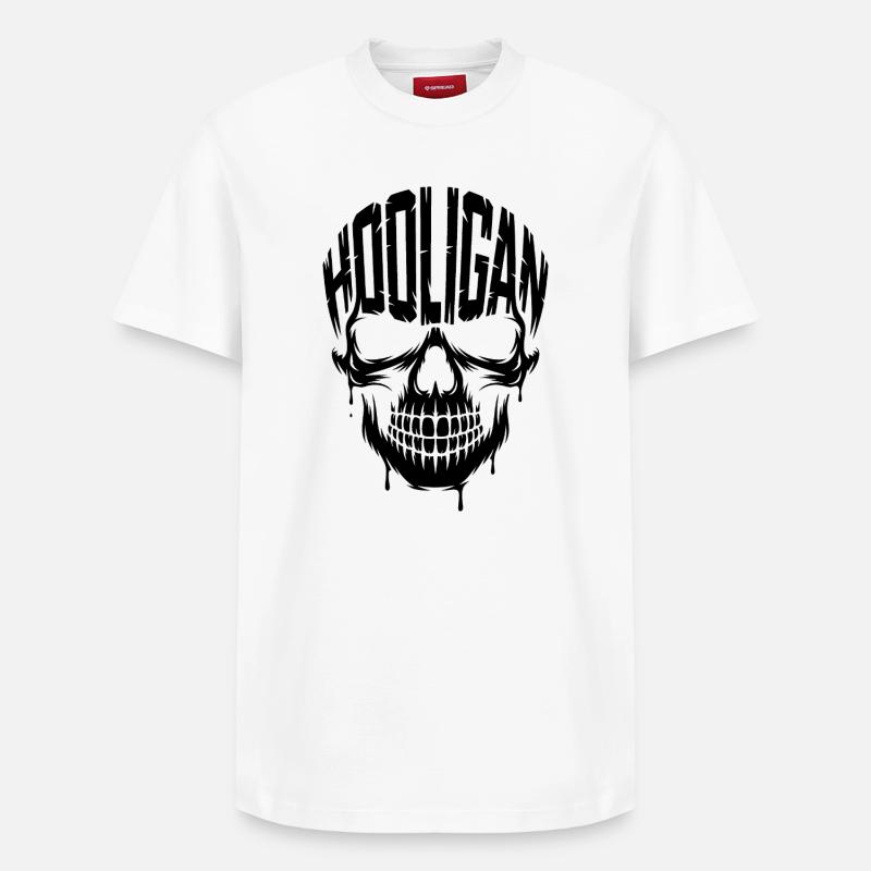 Hooligan - Sport Ultra Tee - T-shirt unisexe décontracté en coton Supima – de SPREAD - blanc