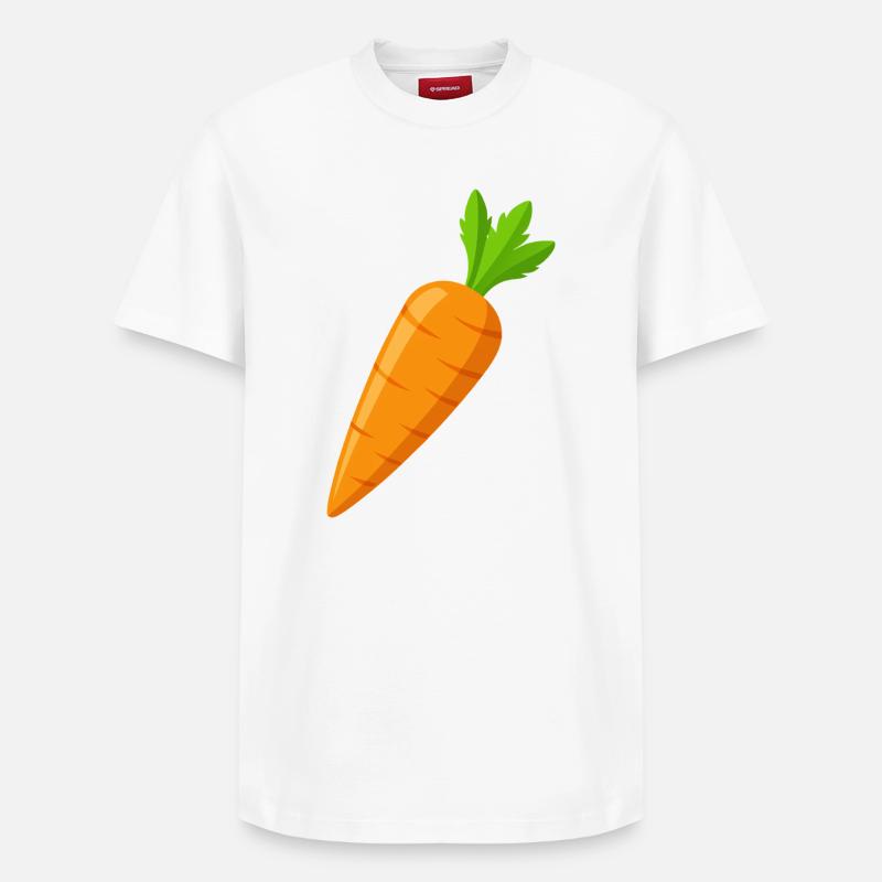 carotte - T-shirt unisexe décontracté en coton Supima – de SPREAD - blanc