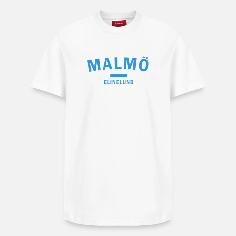 Vardagshjärta Malmö ElineLund Design - T-shirt unisexe décontracté en coton Supima – de SPREAD - blanc