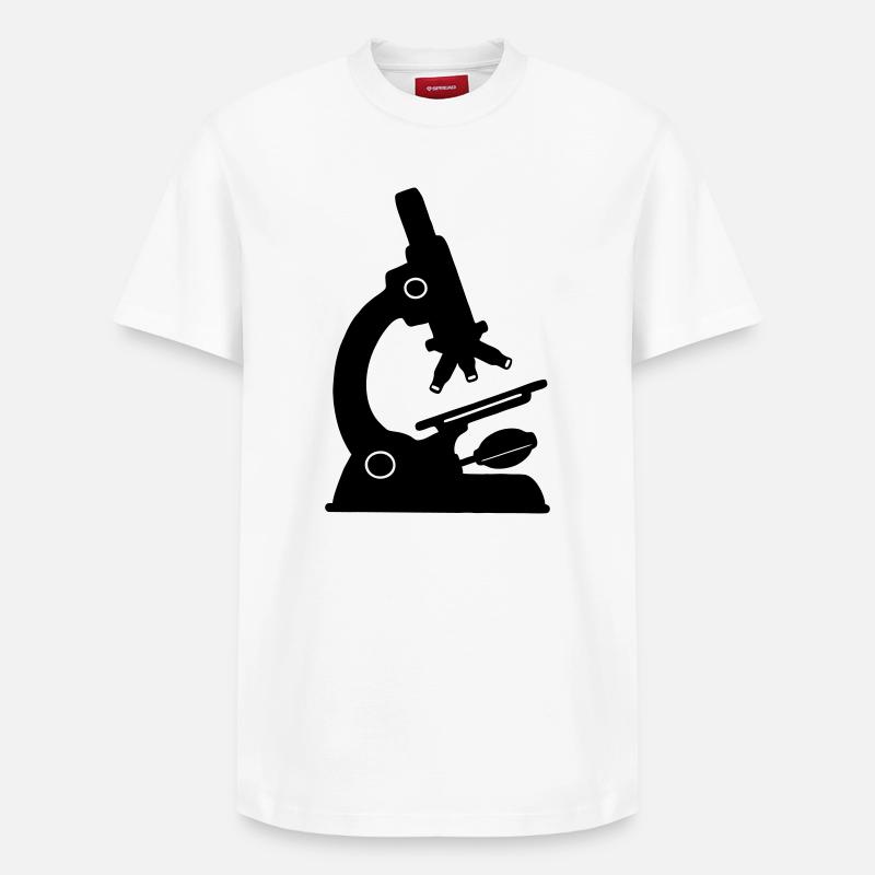 Laboratory microscope - Relaxed Unisex Supima Cotton T-Shirt – by SPREAD - white