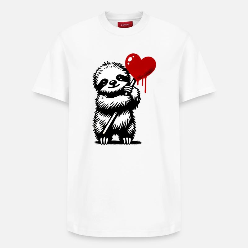 Paresse - T-shirt unisexe décontracté en coton Supima – de SPREAD - blanc