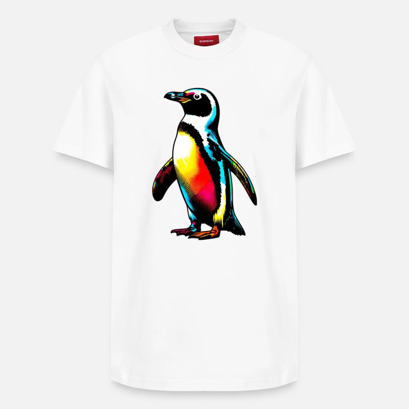 Pingouin - T-shirt unisexe décontracté en coton Supima – de SPREAD - blanc