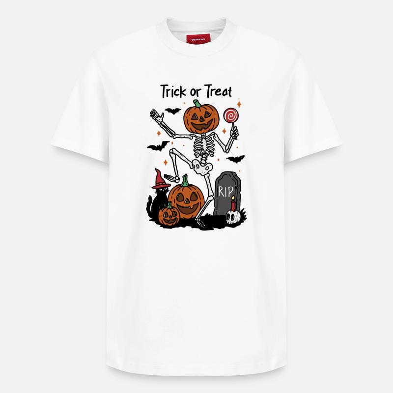 Süßes oder Saures Tanzen - Relaxed Unisex Supima Cotton T-Shirt – von SPREAD - Weiß
