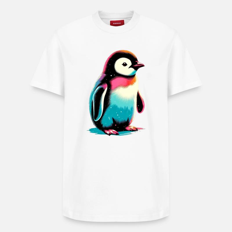 Pingouin - T-shirt unisexe décontracté en coton Supima – de SPREAD - blanc