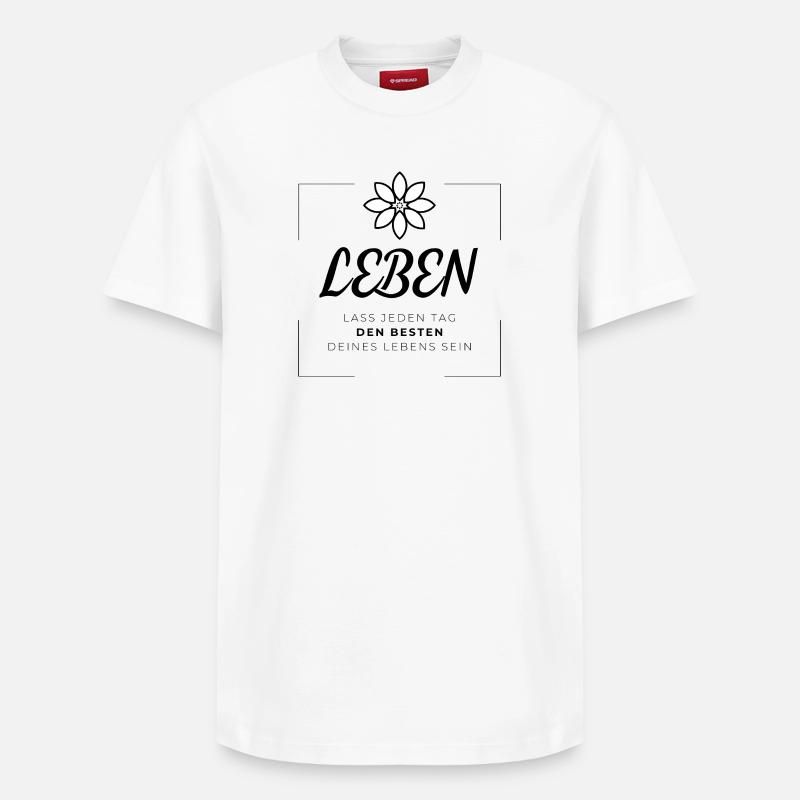 Sagesse - Vie - T-shirt unisexe décontracté en coton Supima – de SPREAD - blanc