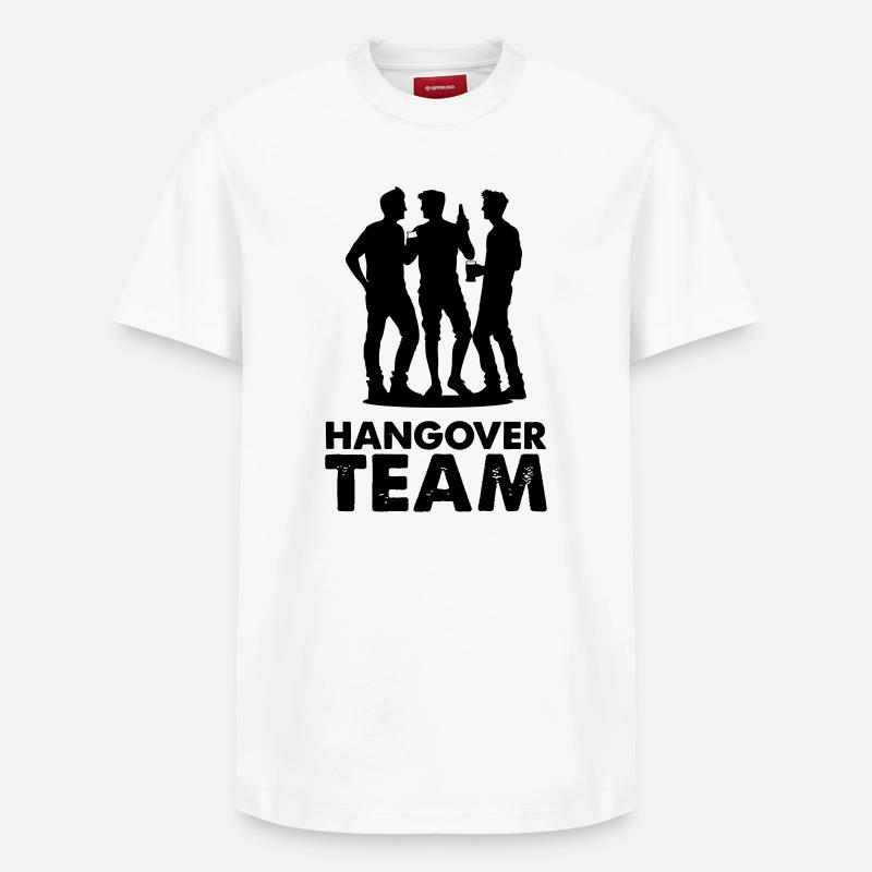 équipe_gueule_de_bois - T-shirt unisexe décontracté en coton Supima – de SPREAD - blanc