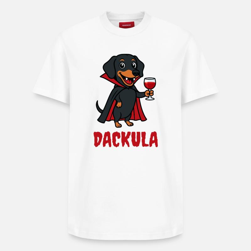 DACKULA - Relaxed Unisex Supima Cotton T-Shirt – von SPREAD - Weiß