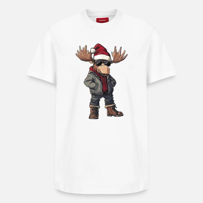 Orignal Noël Hiver - T-shirt unisexe décontracté en coton Supima – de SPREAD - blanc
