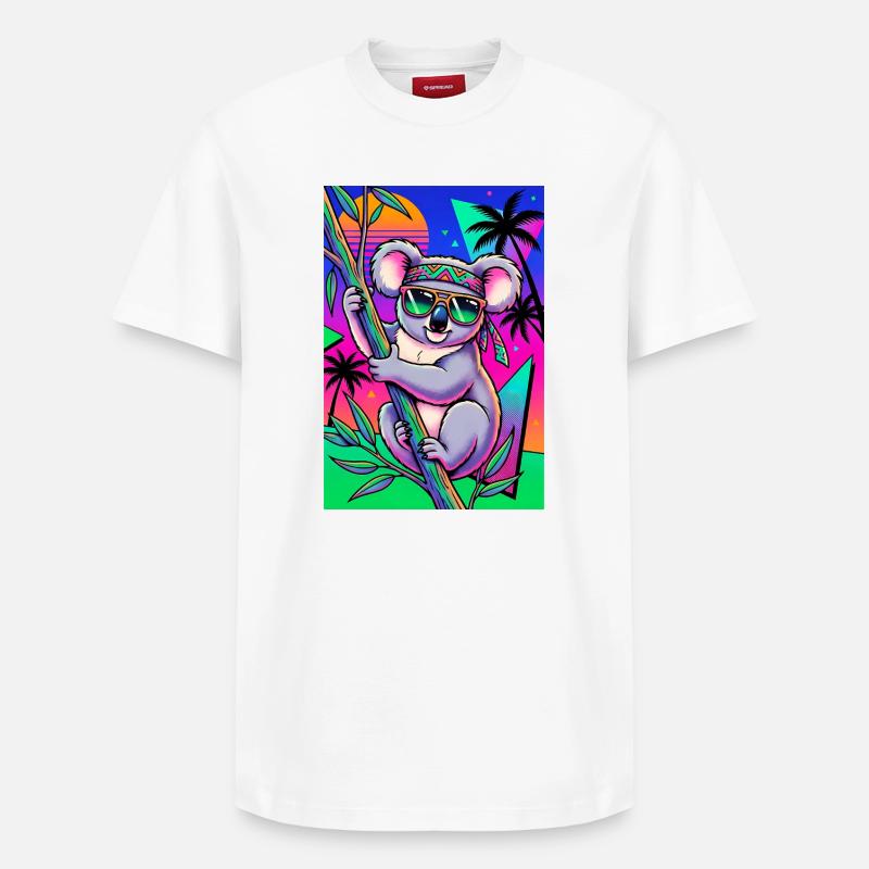 Koala - Relaxed Unisex Supima Cotton T-Shirt – von SPREAD - Weiß