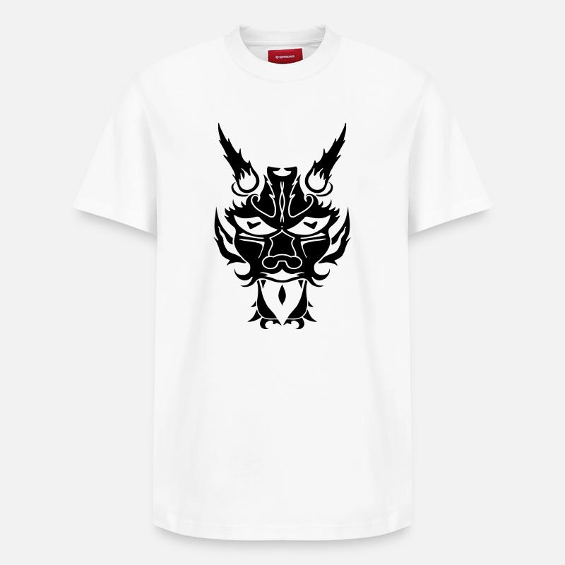 Der Dämon - Relaxed Unisex Supima Cotton T-Shirt – von SPREAD - Weiß