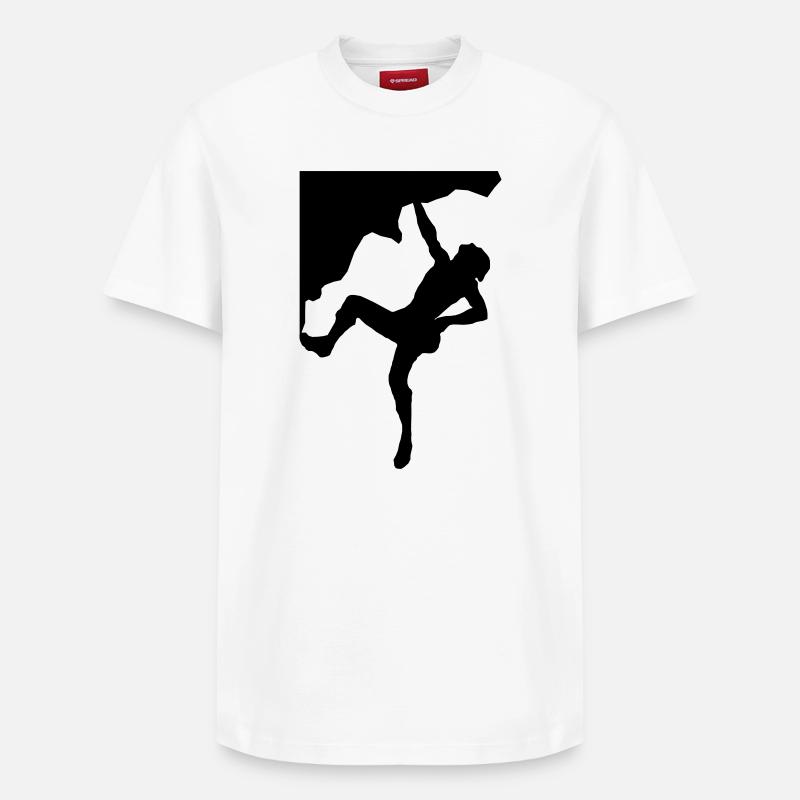 grimpeurs transition - T-shirt unisexe décontracté en coton Supima – de SPREAD - blanc