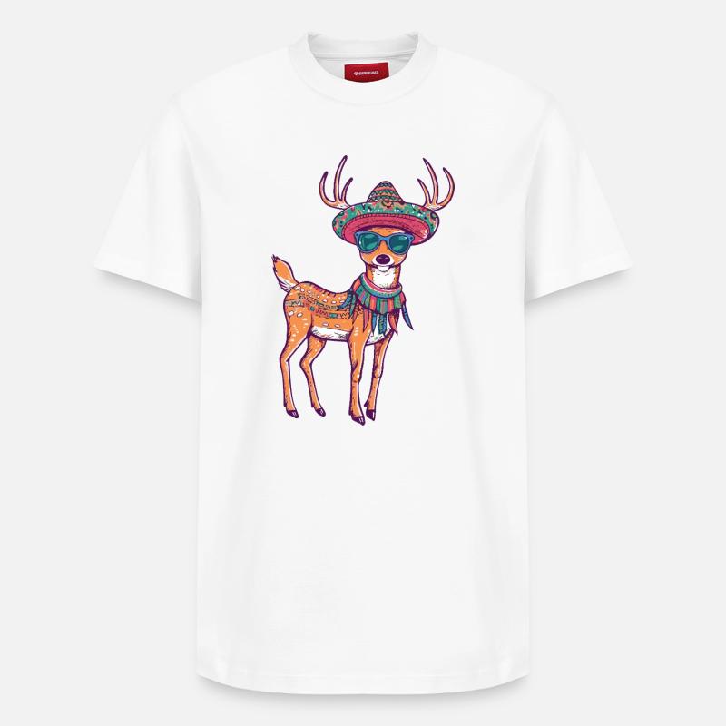 Sombrero comique comique de cerf - T-shirt unisexe décontracté en coton Supima – de SPREAD - blanc