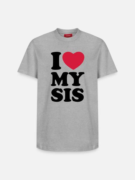 I love my sis - Relaxed Unisex Supima Cotton T-Shirt – by SPREAD - white