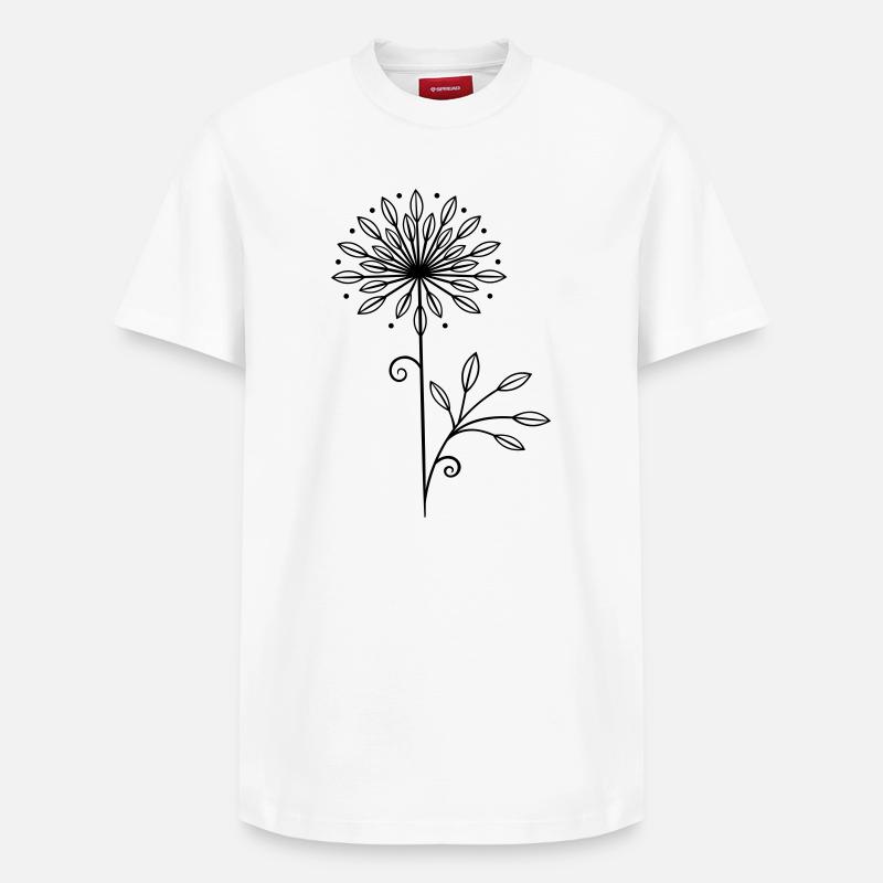 Pissenlit Pissenlit Spring Sticker - T-shirt unisexe décontracté en coton Supima – de SPREAD - blanc