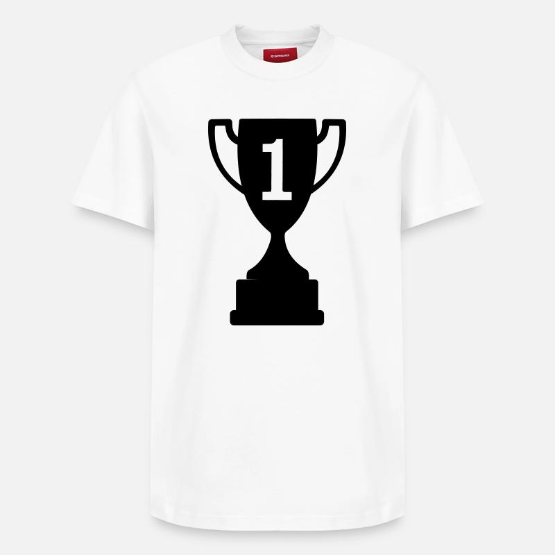 Coupe sport numéro 1 - T-shirt unisexe décontracté en coton Supima – de SPREAD - blanc