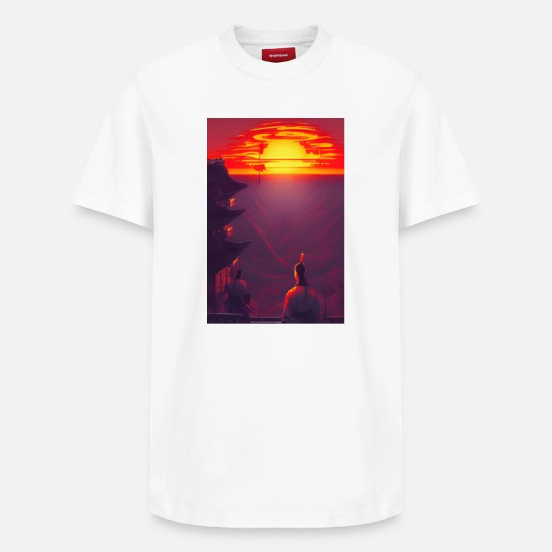 Samouraï 3 - T-shirt unisexe décontracté en coton Supima – de SPREAD - blanc