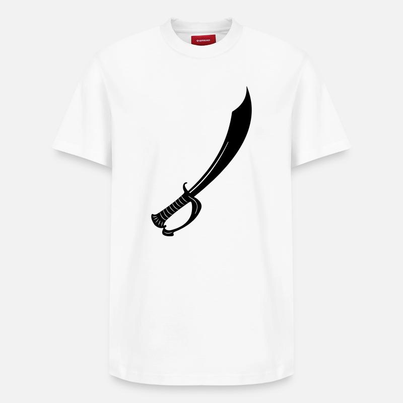 Épée - T-shirt unisexe décontracté en coton Supima – de SPREAD - blanc