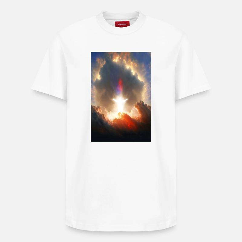 GOD 01 - T-shirt unisexe décontracté en coton Supima – de SPREAD - blanc