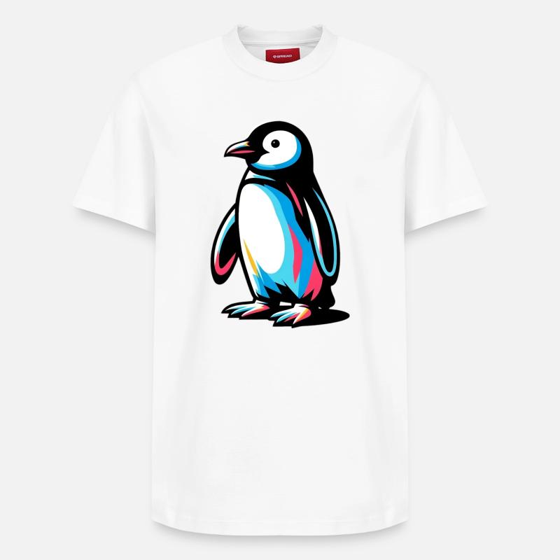 Pingouin - T-shirt unisexe décontracté en coton Supima – de SPREAD - blanc