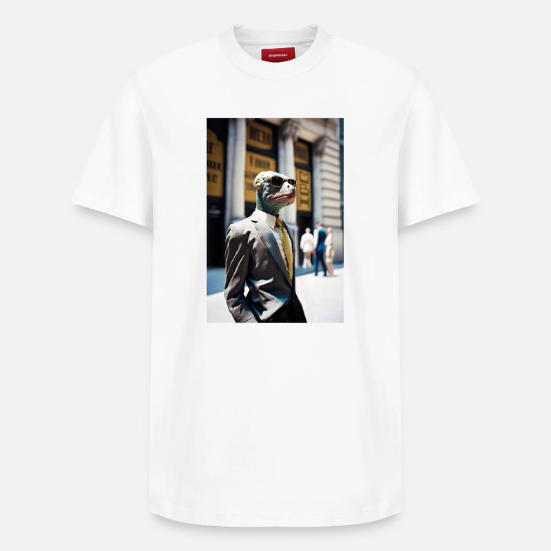Anthropomorphic 05 - T-shirt unisexe décontracté en coton Supima – de SPREAD - blanc