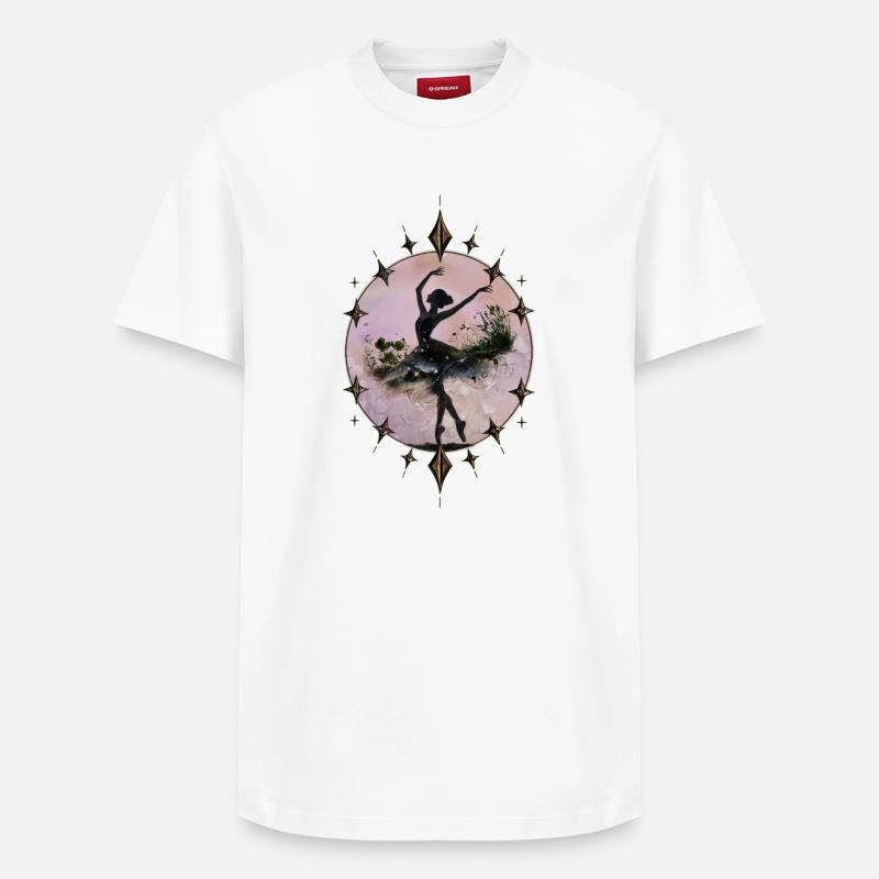 Danseuse dansante - T-shirt unisexe décontracté en coton Supima – de SPREAD - blanc