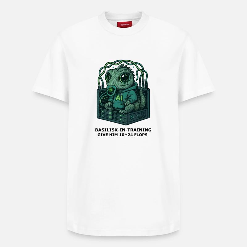 Basilisk.exe - Relaxed Unisex Supima Cotton T-Shirt – von SPREAD - Weiß