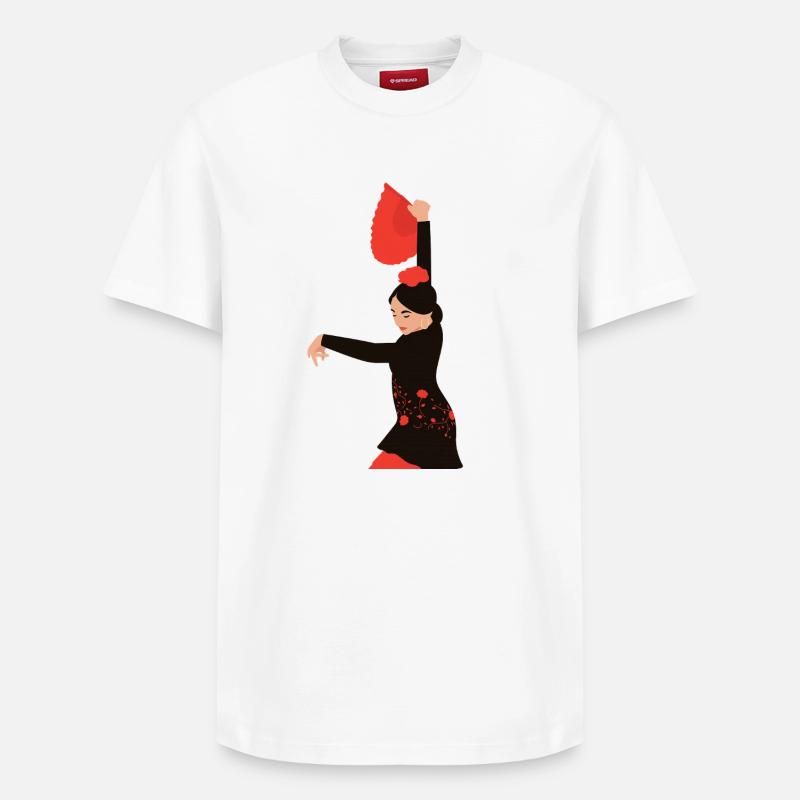Flämisch - Relaxed Unisex Supima Cotton T-Shirt – von SPREAD - Weiß