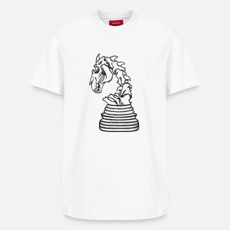Sauteur squelette - T-shirt unisexe décontracté en coton Supima – de SPREAD - blanc