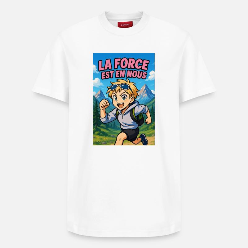 Force Intérieure Aventure - T-shirt unisexe décontracté en coton Supima – de SPREAD - blanc