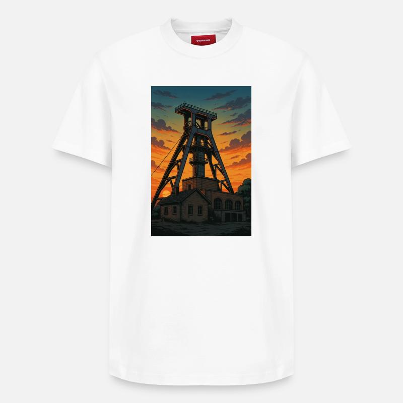 Zeche - Relaxed Unisex Supima Cotton T-Shirt – von SPREAD - Weiß