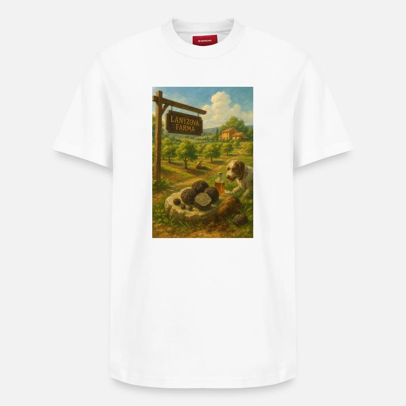 Truffière, campagne, campagne rustique - T-shirt unisexe décontracté en coton Supima – de SPREAD - blanc