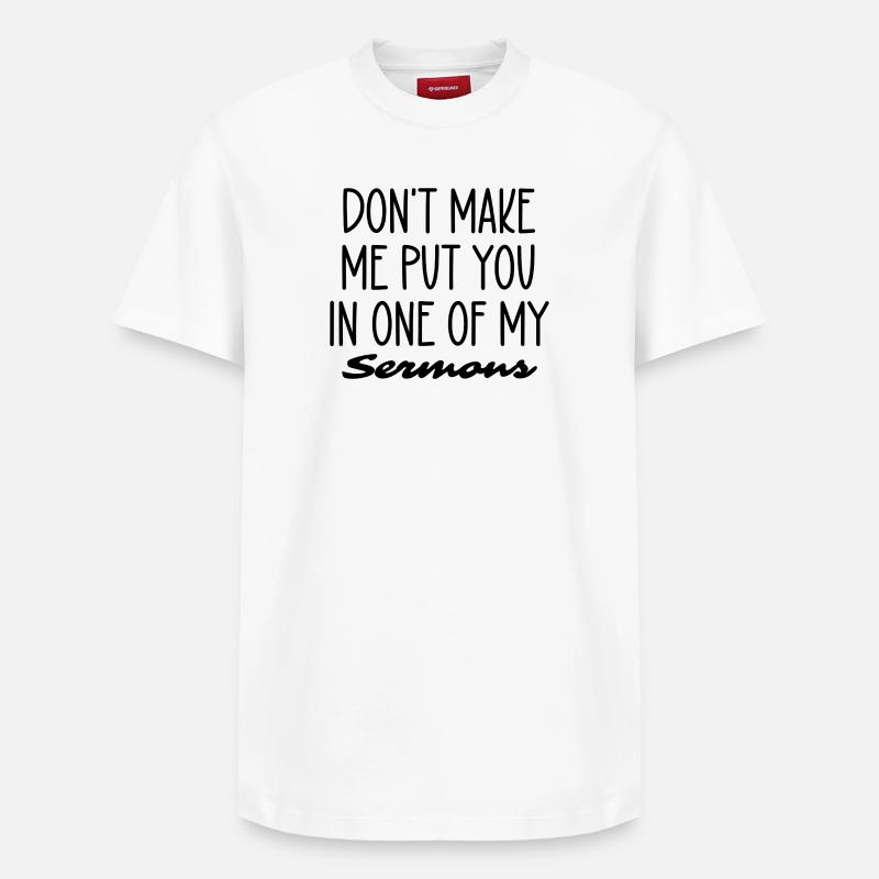 Predigt - Relaxed Unisex Supima Cotton T-Shirt – von SPREAD - Weiß