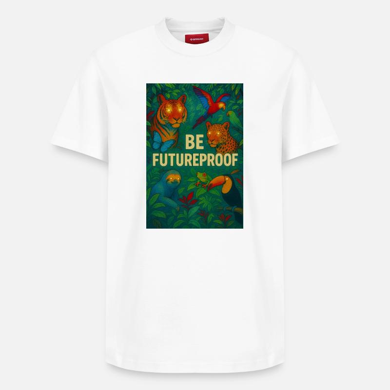 Be future-proof - Relaxed Unisex Supima Cotton T-Shirt – by SPREAD - white