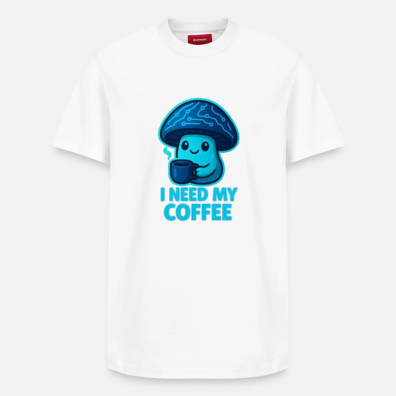 Pouvoir du café TechPilz - T-shirt unisexe décontracté en coton Supima – de SPREAD - blanc