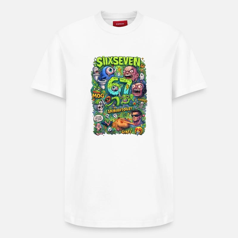 Ultra pourriture cérébrale - T-shirt unisexe décontracté en coton Supima – de SPREAD - blanc