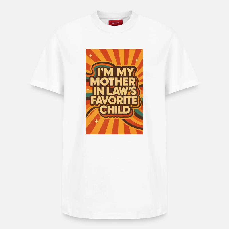 Das Lieblingskind der Schwiegermutter - Relaxed Unisex Supima Cotton T-Shirt – von SPREAD - Weiß