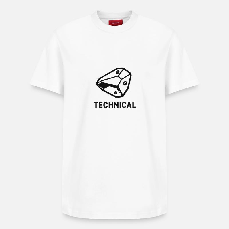 Bloc technique - T-shirt unisexe décontracté en coton Supima – de SPREAD - blanc