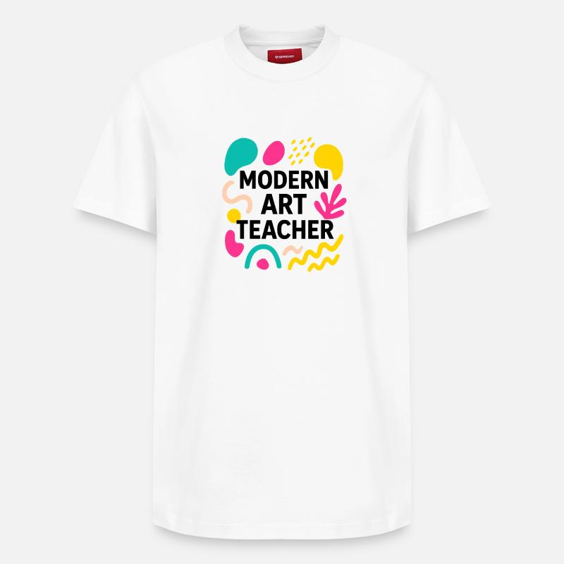 Art moderne - T-shirt unisexe décontracté en coton Supima – de SPREAD - blanc