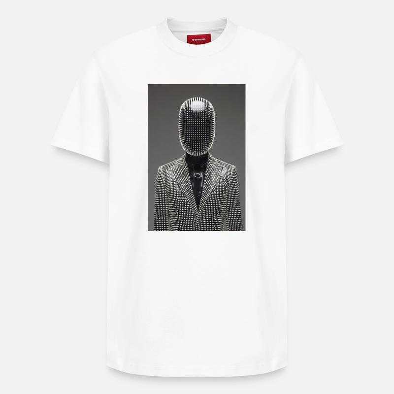 Combinaison LED Dotgrid - T-shirt unisexe décontracté en coton Supima – de SPREAD - blanc