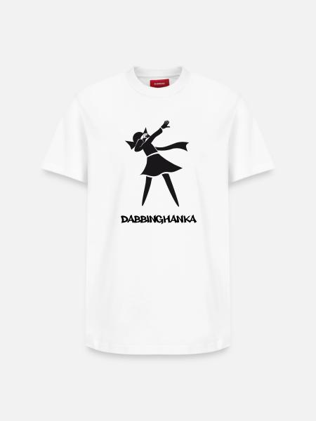DABBING HANKA - Relaxed Unisex Supima Cotton T-Shirt – von SPREAD - Weiß
