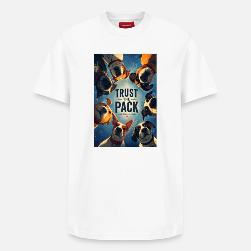 Faites confiance à la meute - T-shirt unisexe décontracté en coton Supima – de SPREAD - blanc