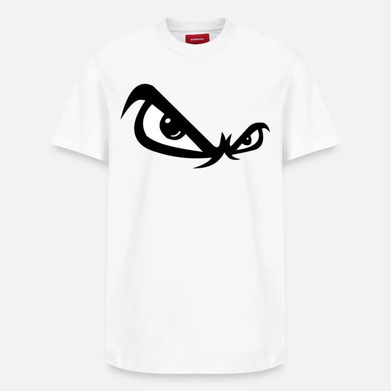 Evil look - Relaxed Unisex Supima Cotton T-Shirt – by SPREAD - white