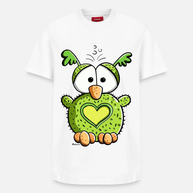 Hibou dans l'amour - T-shirt unisexe décontracté en coton Supima – de SPREAD - blanc