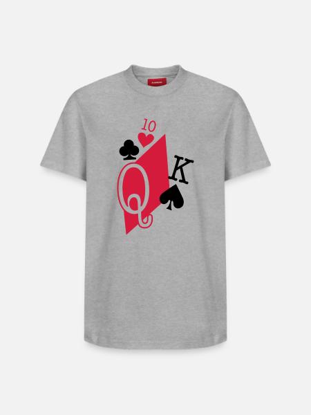 playing cards - Relaxed Unisex Supima Cotton T-Shirt – by SPREAD - white