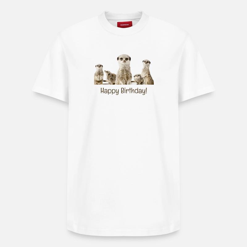 Bon anniversaire - T-shirt unisexe décontracté en coton Supima – de SPREAD - blanc