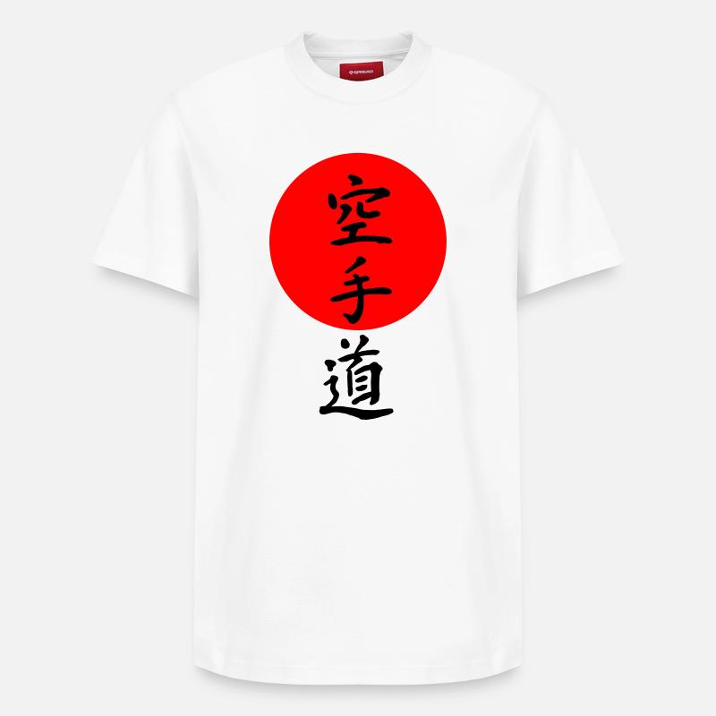 Inscription karaté - T-shirt unisexe décontracté en coton Supima – de SPREAD - blanc