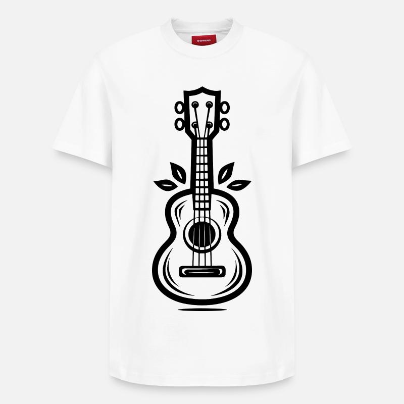 Ukulélé - T-shirt unisexe décontracté en coton Supima – de SPREAD - blanc