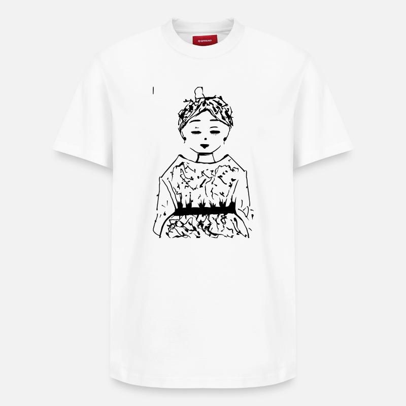 Sakura - T-shirt unisexe décontracté en coton Supima – de SPREAD - blanc
