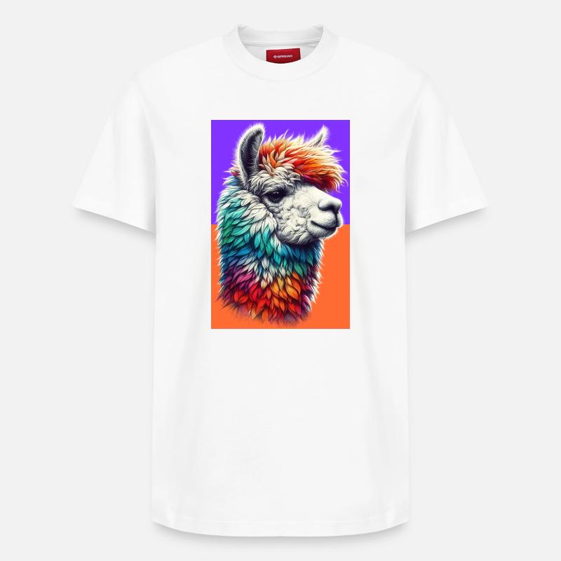 Alpaga - T-shirt unisexe décontracté en coton Supima – de SPREAD - blanc